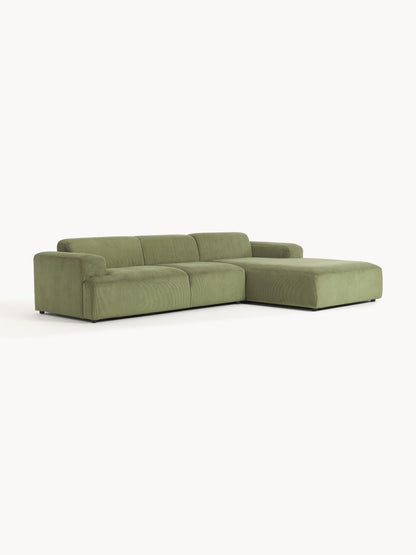 Melveria Corner Sofa (4-Seater) in Corduroy