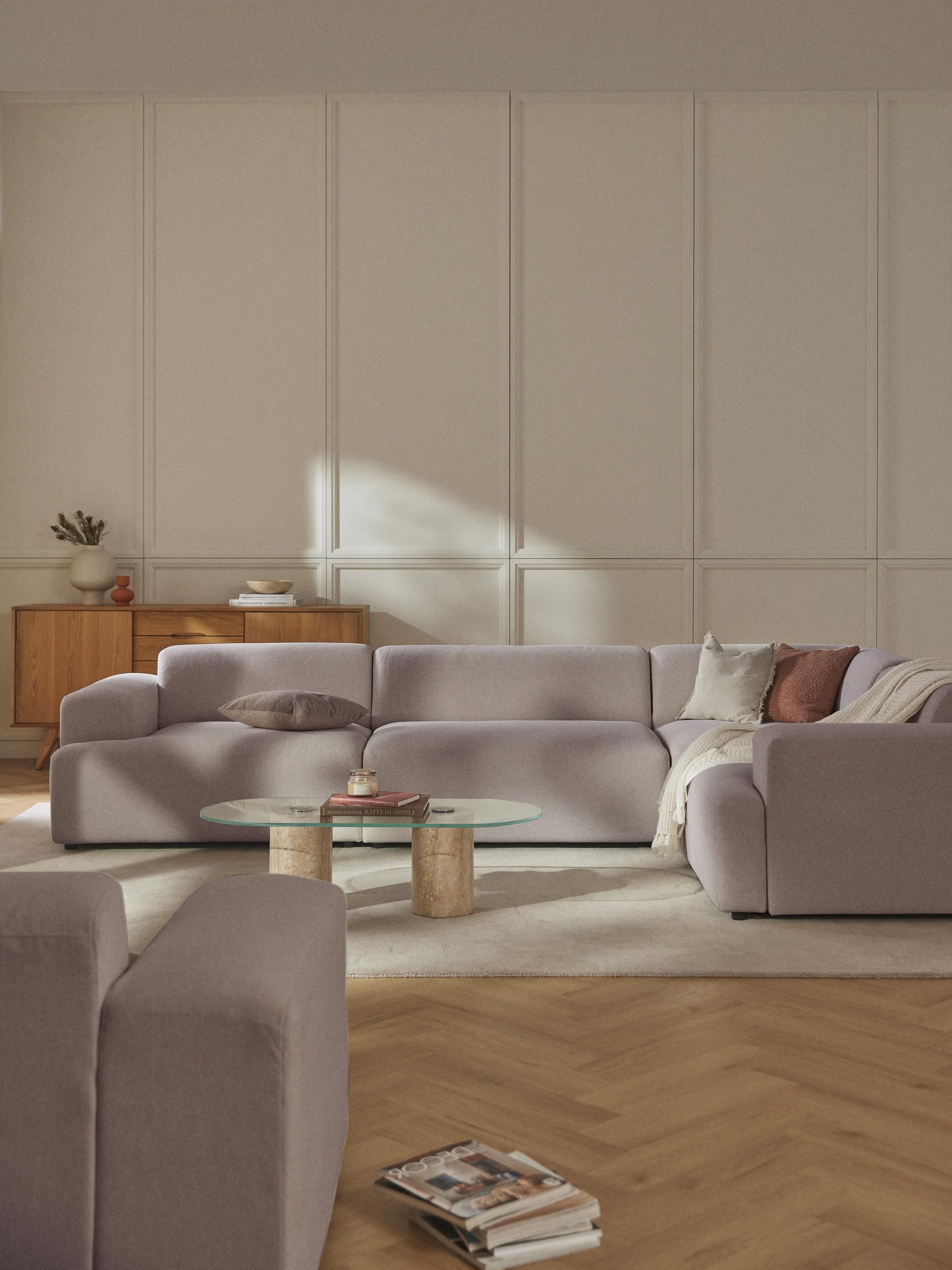 Melveria Large Corner Sofa (4-Seater)