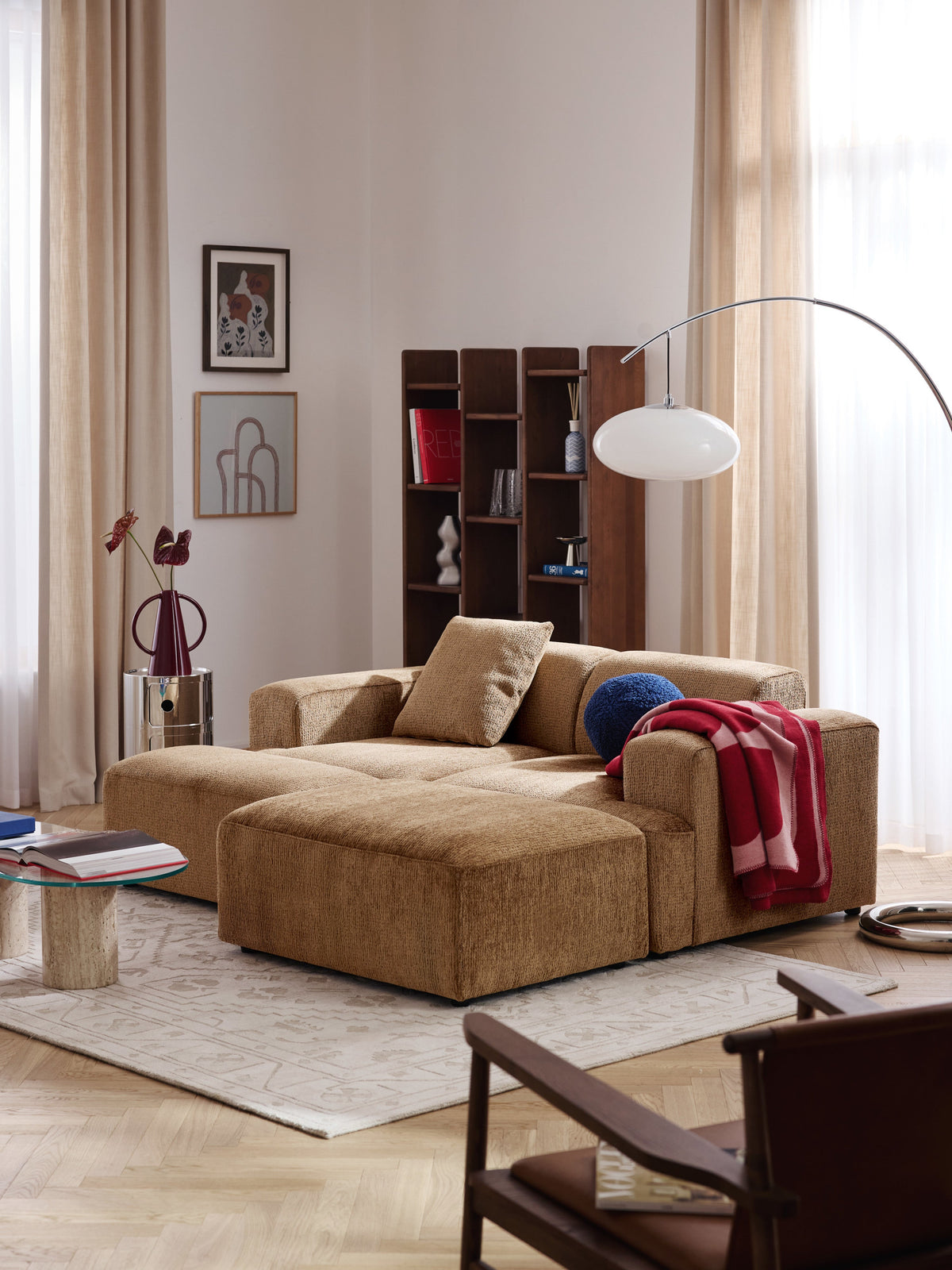 Melveria Ottoman, W 99 x D 72 cm