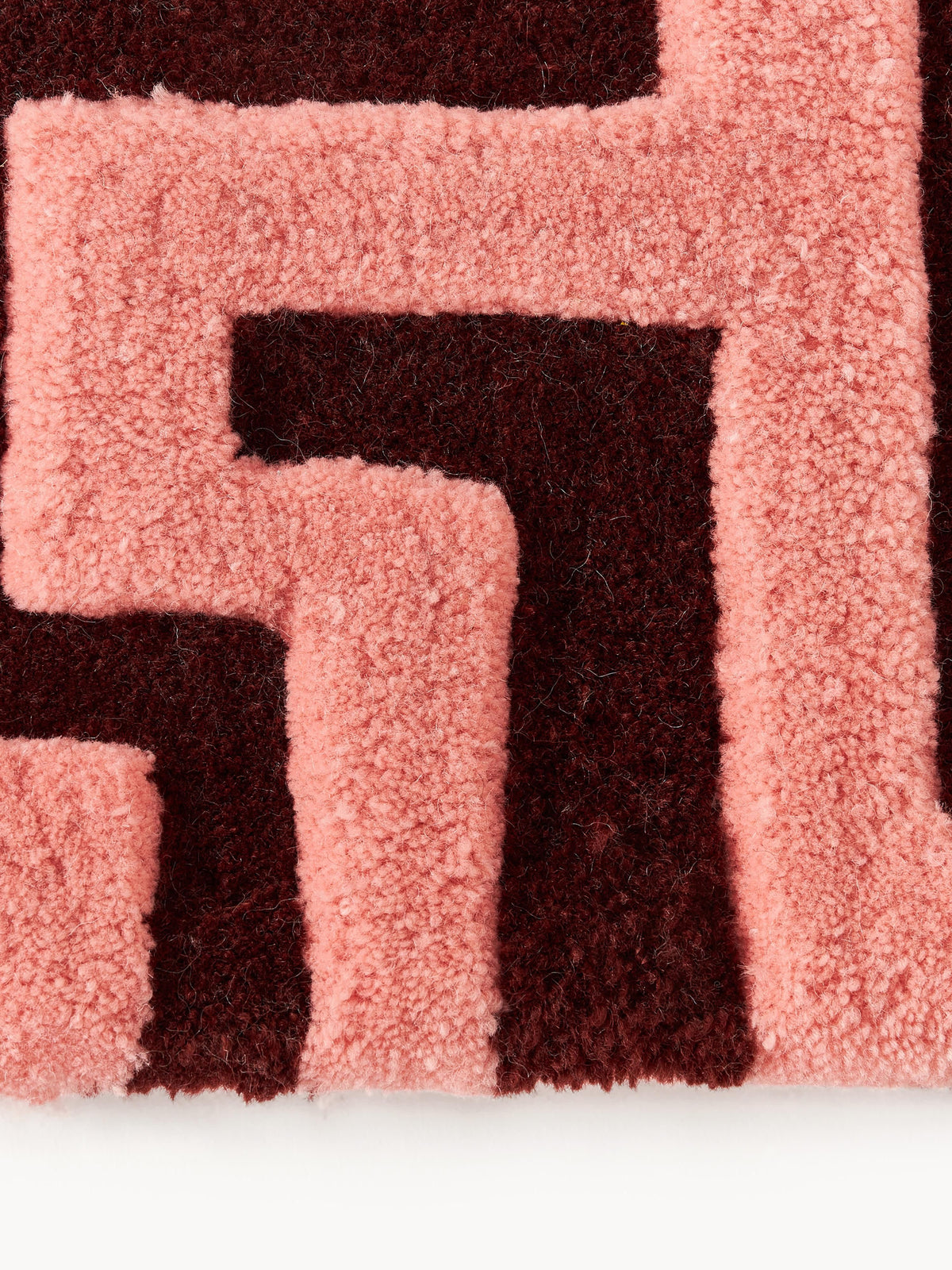 Montula Hand-Tufted Wool Rug with Raised High-Low Texture