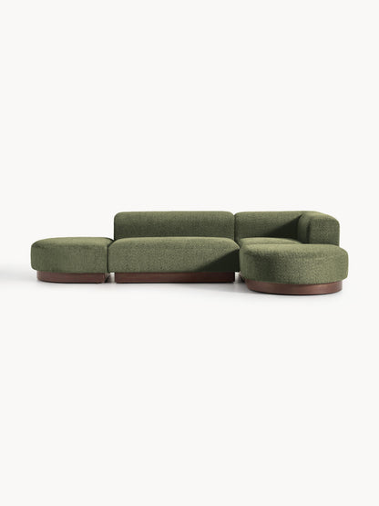 Natvenna Modular Teddy Bouclé Corner Sofa