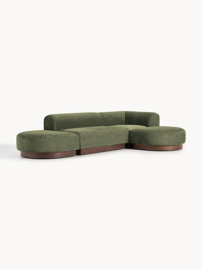 Natvenna Modular Teddy Bouclé Corner Sofa