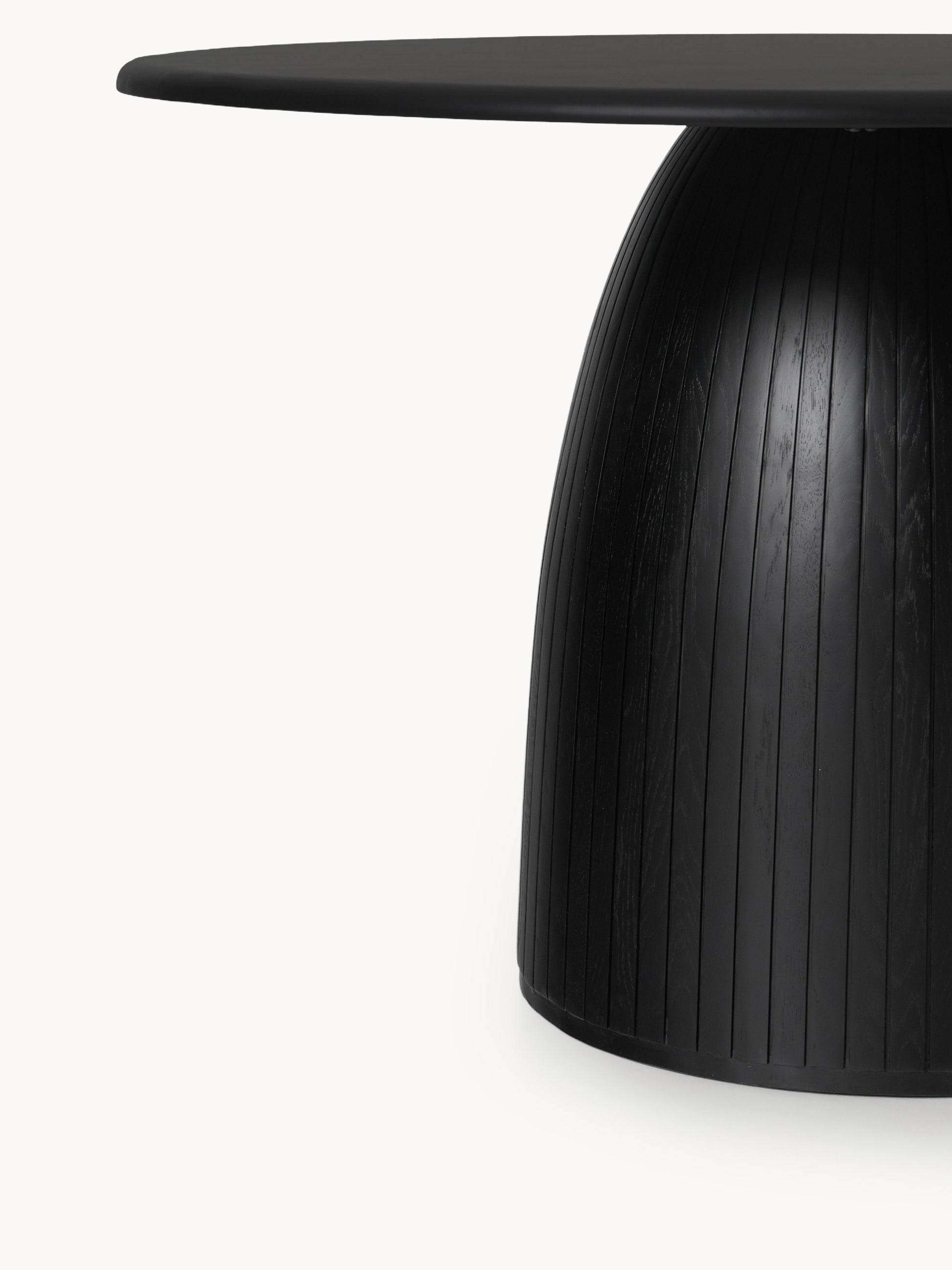 Nelvenna Round Dining Table with Fluted Texture, in Various Sizes