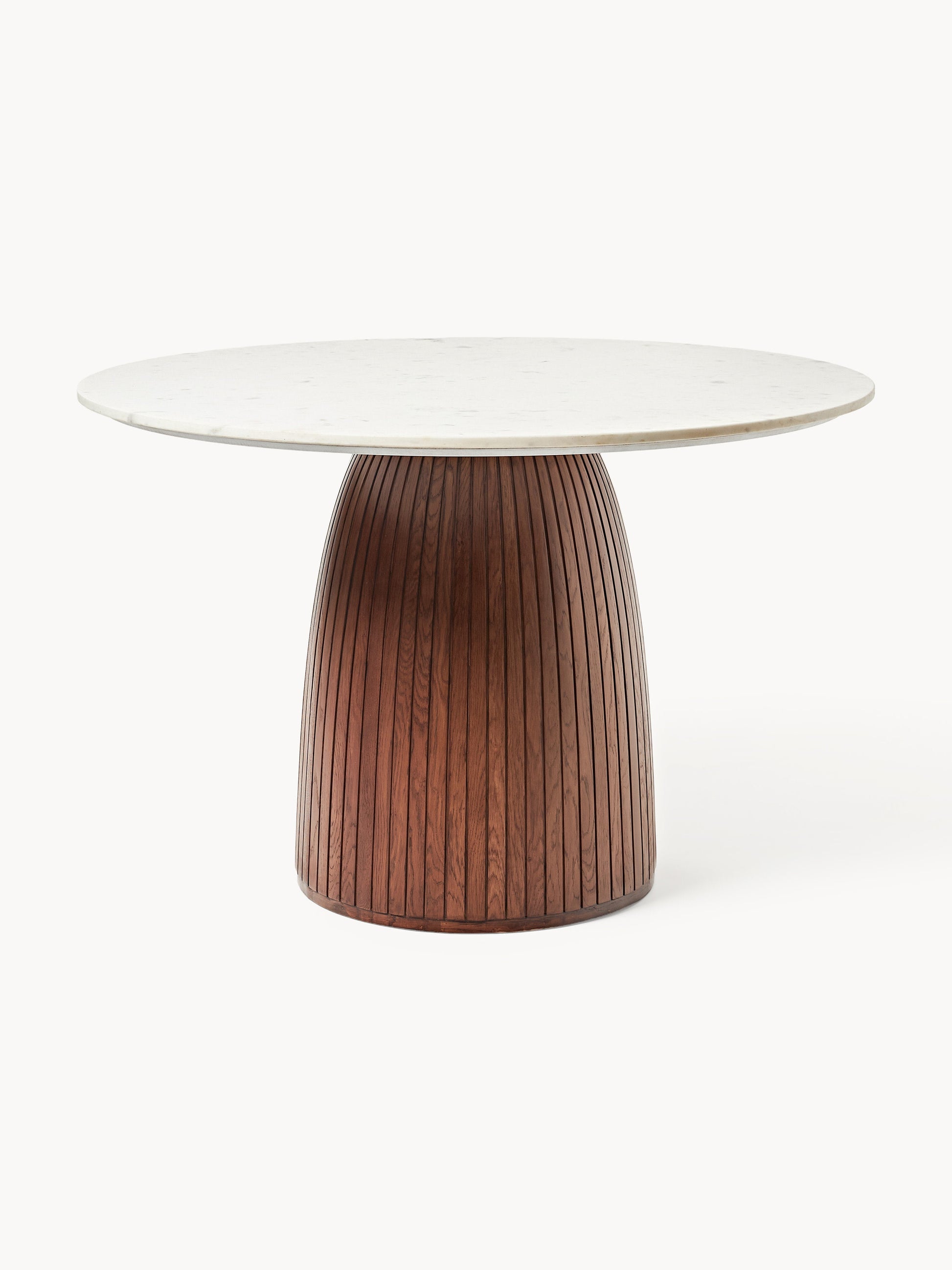 Nelvenna Round Dining Table with Marble Tabletop, Ø 115 cm