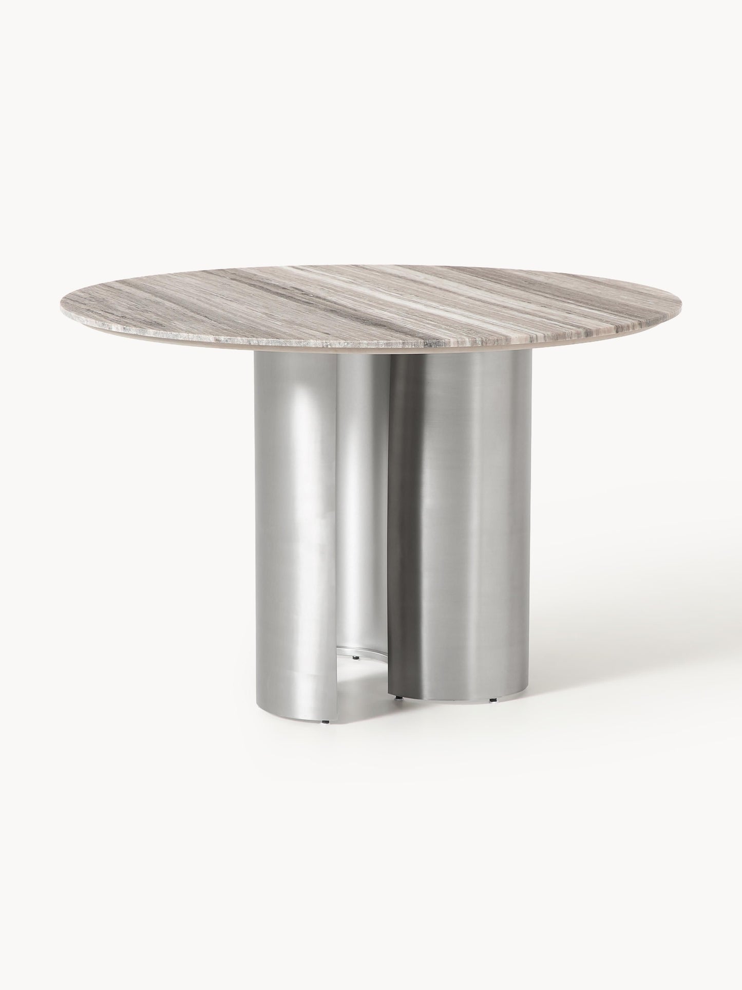 Nomir Round Dining Table with Marble Tabletop, Ø 120 cm