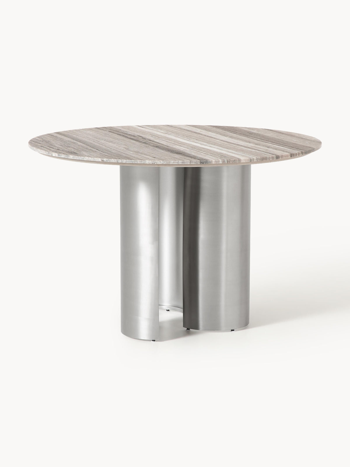 Nomir Round Dining Table with Marble Tabletop, Ø 120 cm