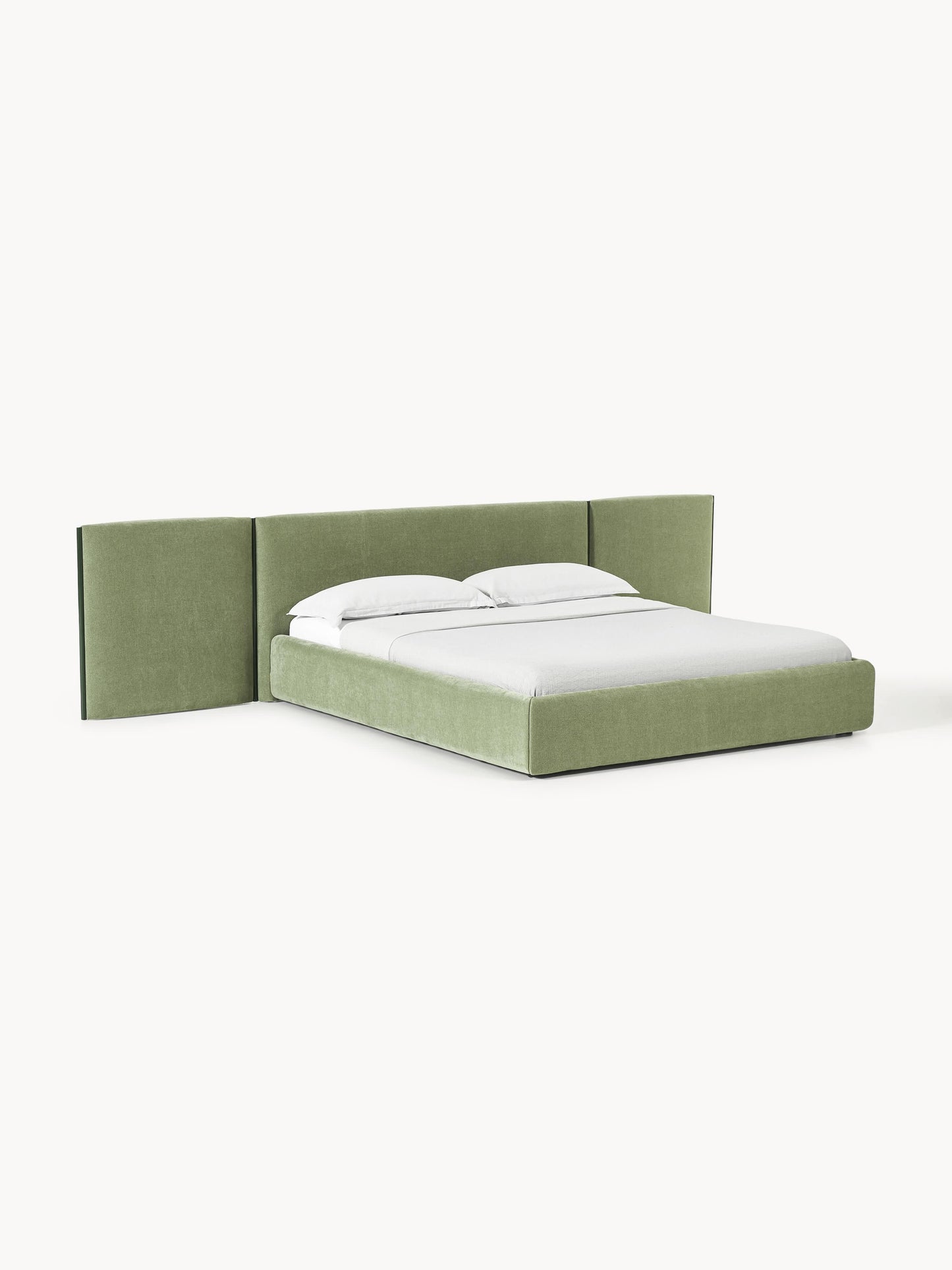 Otmiro Upholstered Bed with Folding Headboard