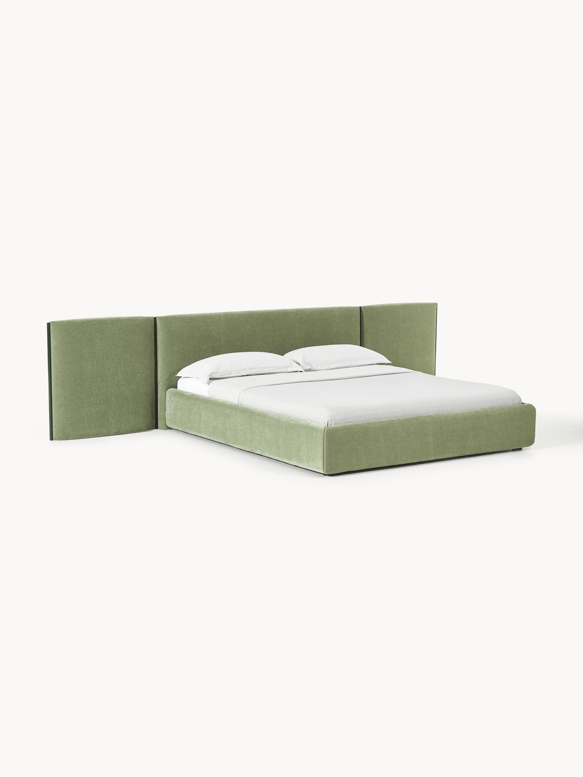 Otmiro Upholstered Bed with Folding Headboard
