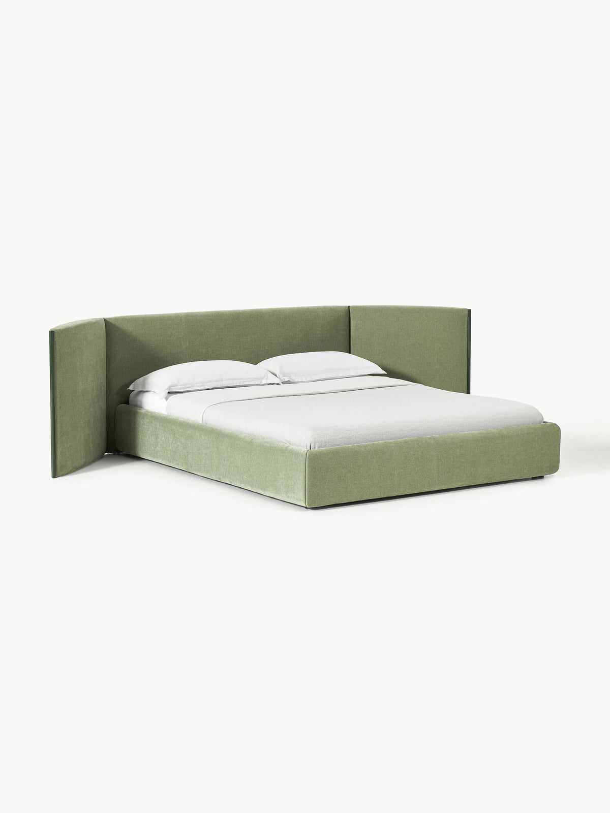 Otmiro Upholstered Bed with Folding Headboard