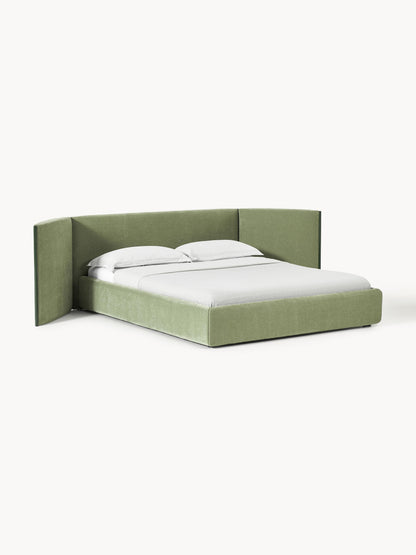 Otmiro Upholstered Bed with Folding Headboard