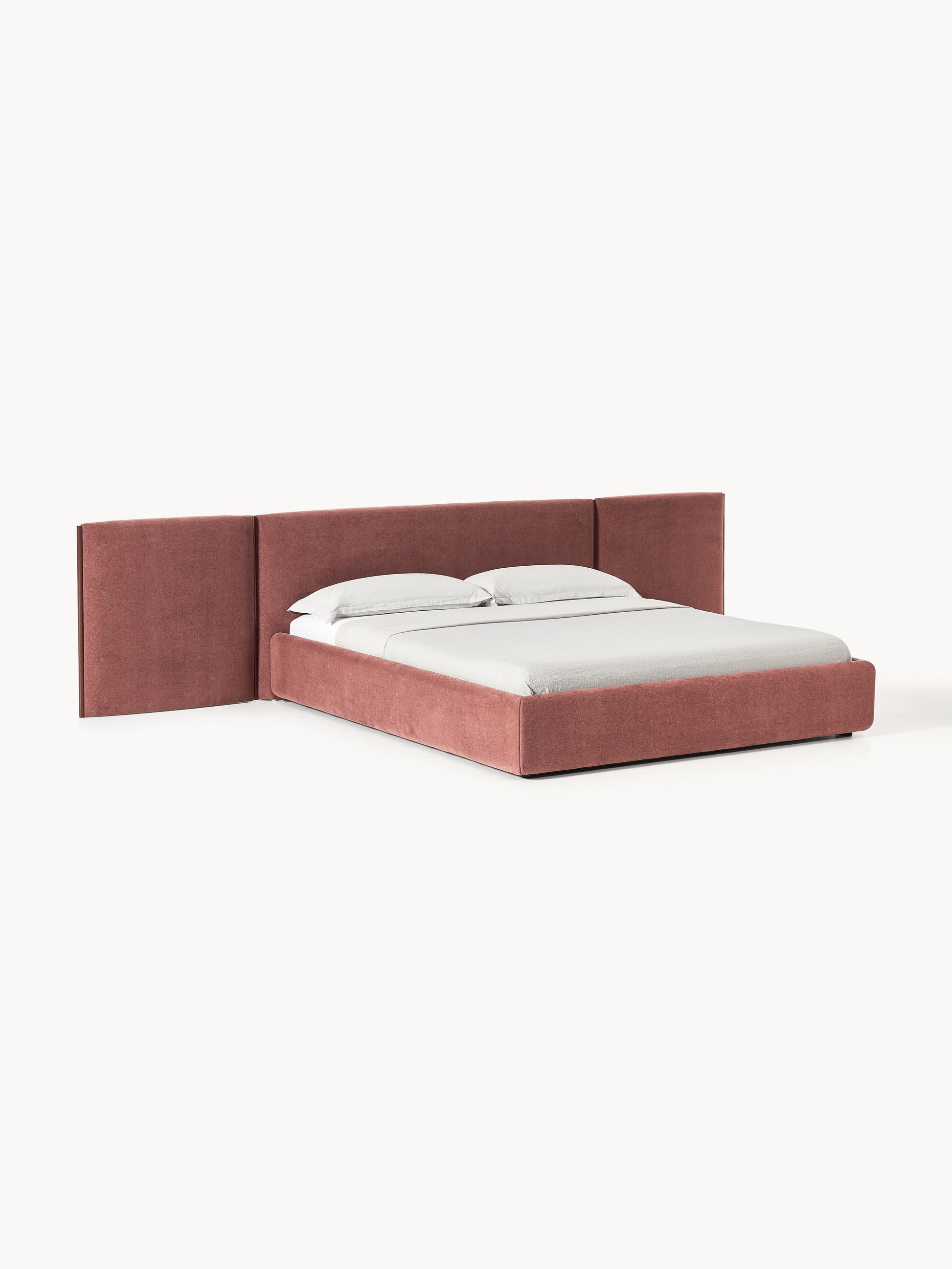 Otmiro Upholstered Bed with Folding Headboard
