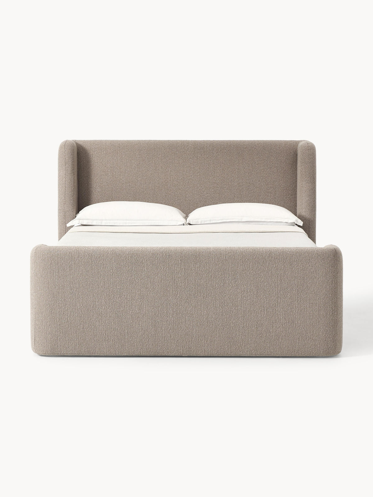 Pervalo Box Spring Bed in Bouclé