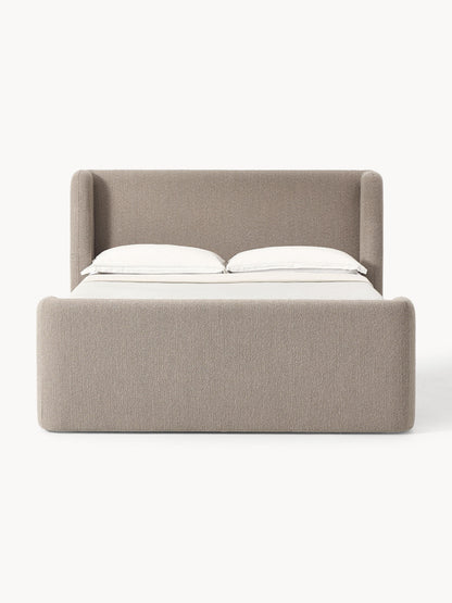 Pervalo Box Spring Bed in Bouclé