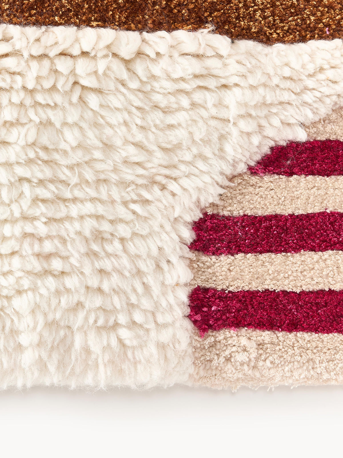 Rosbano Hand-Tufted Wool Rug with High-Low Texture