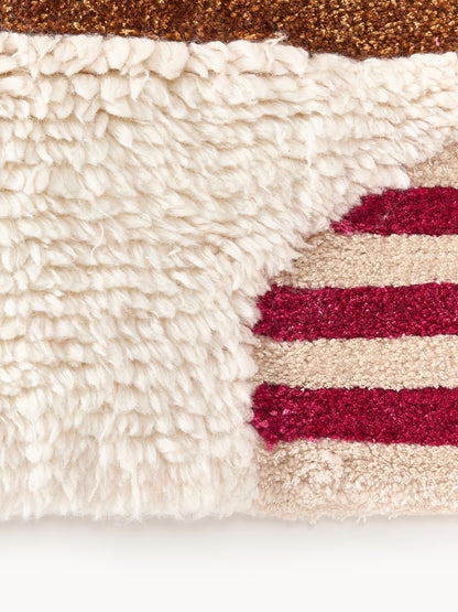 Rosbano Hand-Tufted Wool Rug with High-Low Texture