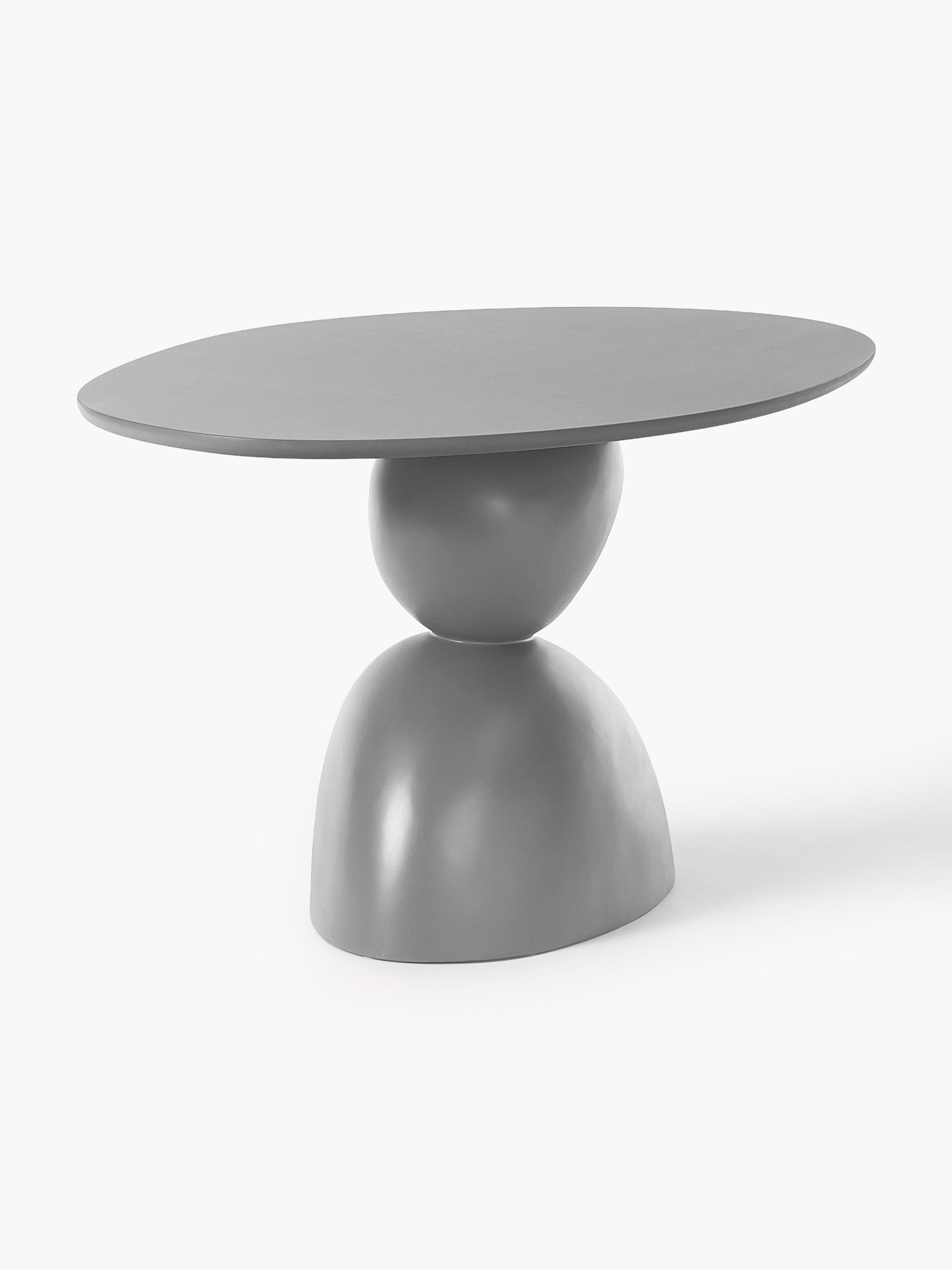 Sahnora Oval Dining Table with Organic Design, 180 x 90 cm
