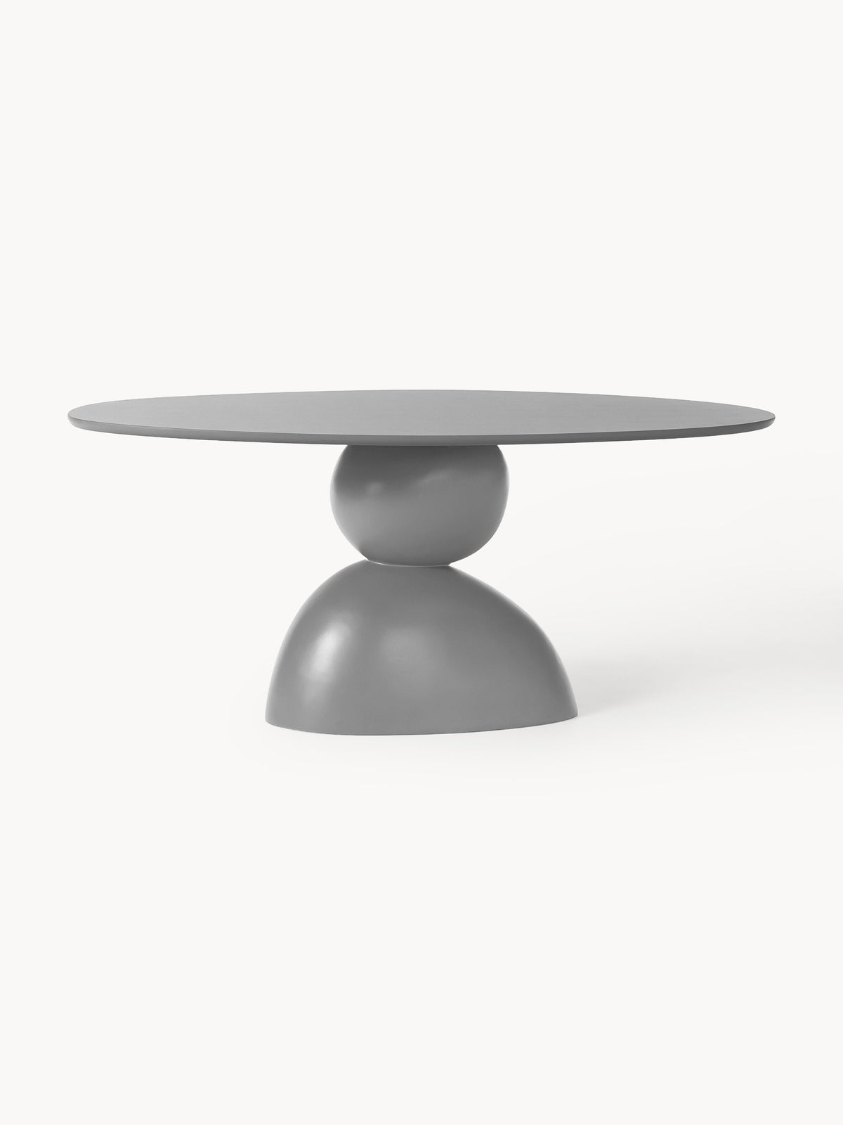 Sahnora Oval Dining Table with Organic Design, 180 x 90 cm