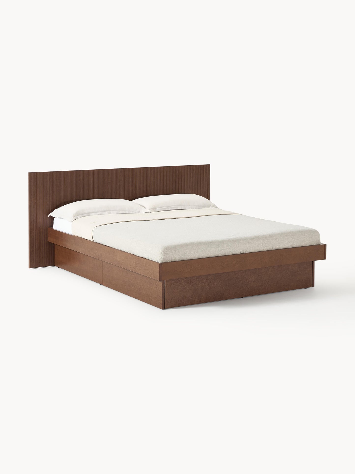 Satrino Wooden Bed with Headboard and Drawers