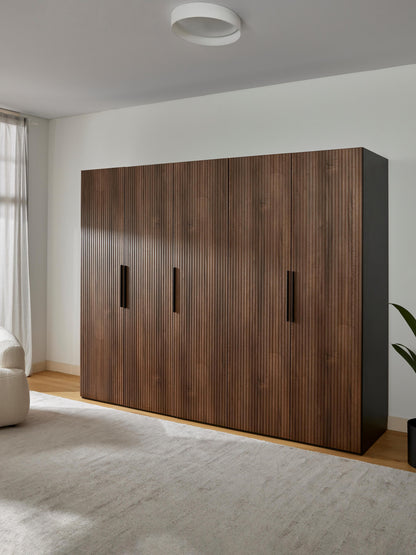Simula Hinged-Door Modular Wardrobe, 250 cm Wide, in Various Sizes
