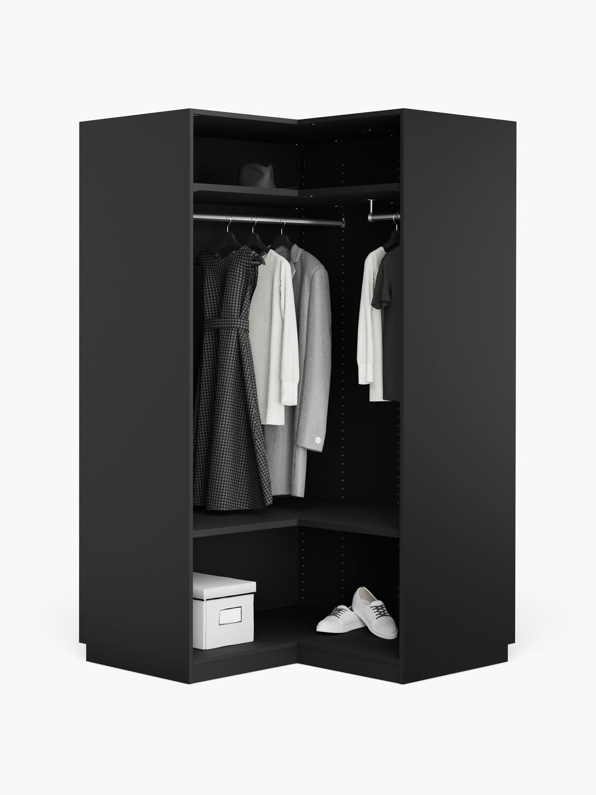 Simula Modular Corner Wardrobe, 115 cm Wide