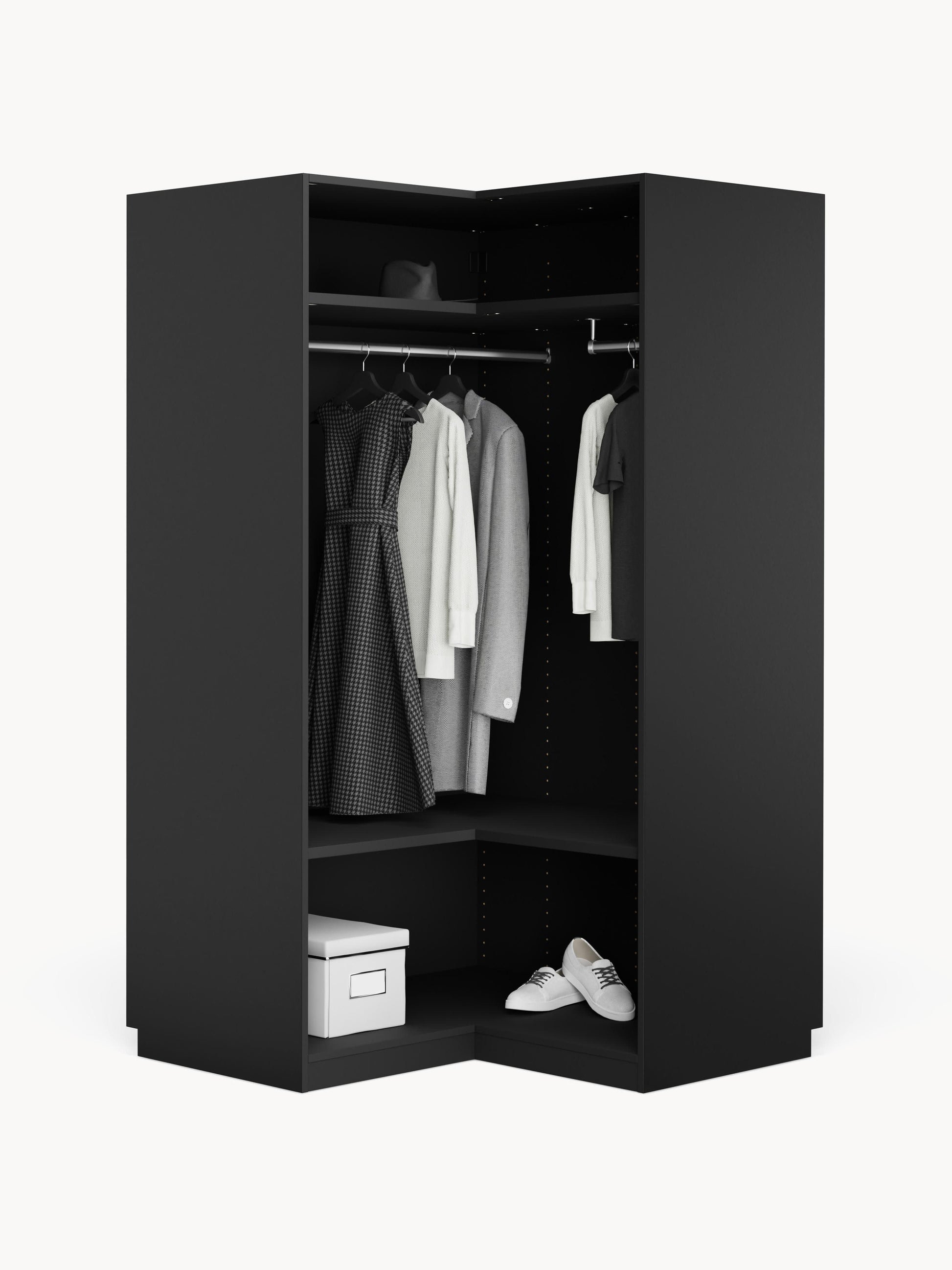 Simula Modular Corner Wardrobe, 115 cm Wide