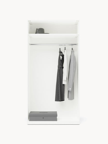 Simula Modular Hinged-Door Wardrobe, 100 cm Wide, in Various Sizes
