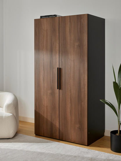 Simula Modular Hinged-Door Wardrobe, 100 cm Wide, in Various Sizes