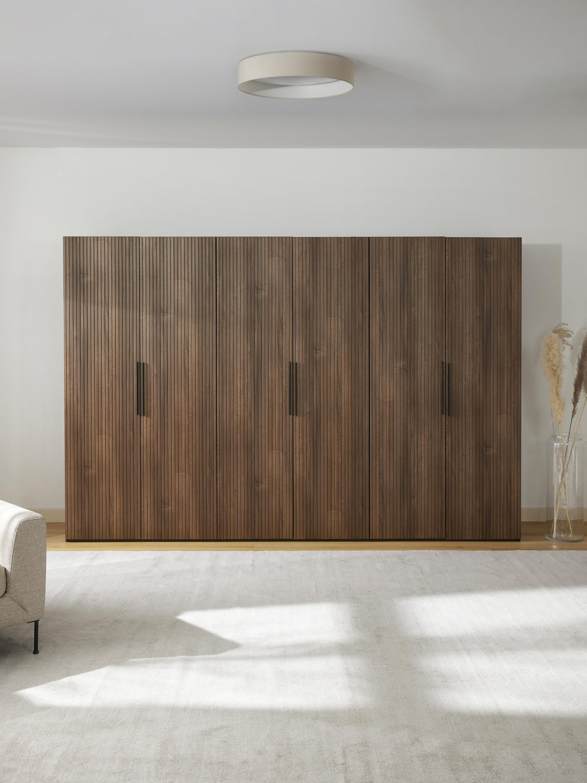 Simula Modular Hinged-Door Wardrobe, 300 cm Wide, in Various Sizes