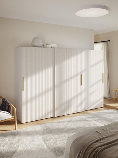 Simula Sliding-Door Modular Wardrobe, 300 cm Wide, in Various Sizes