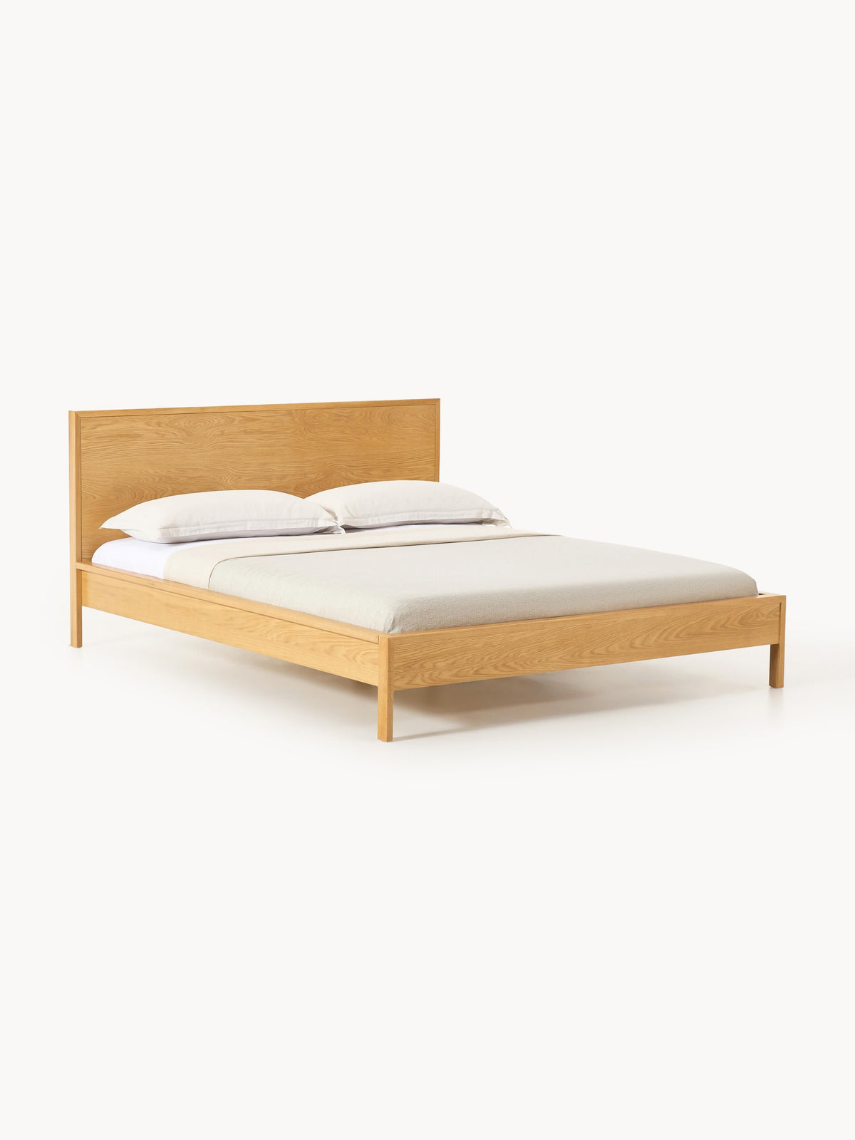 Tamsera Wooden Bed with Headboard