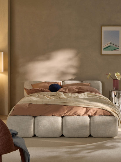 Taymira Bouclé Upholstered Bed