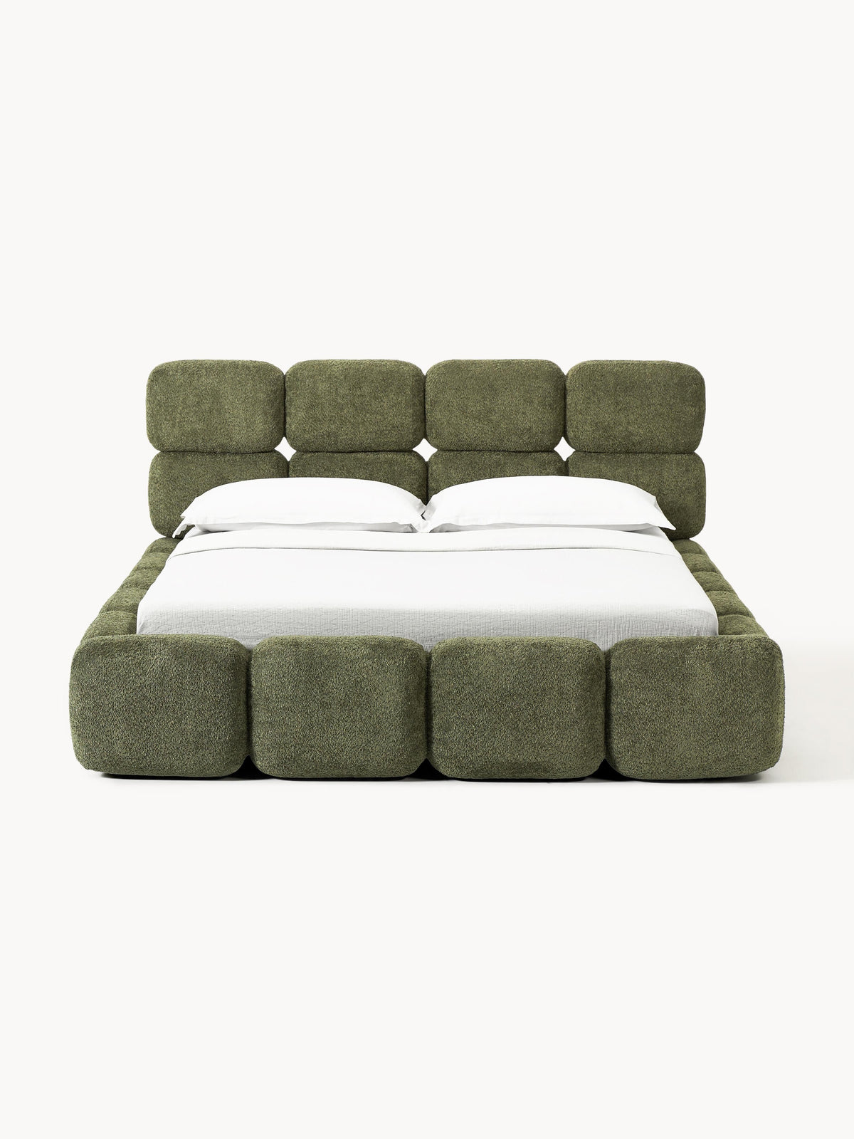 Taymira Teddy Bouclé Upholstered Bed