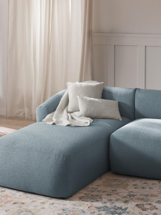 Vestara Chaise Corner Module in Bouclé