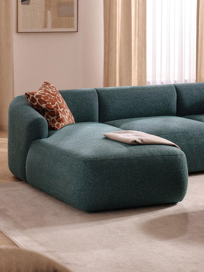 Vestara Chaise Corner Module in Bouclé