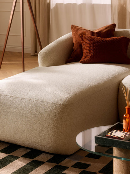 Vestara Chaise Corner Module in Bouclé