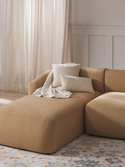 Vestara Chaise Corner Module in Bouclé