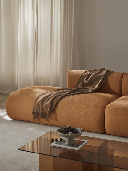 Vestara Chaise Module in Bouclé