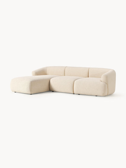Vestara Modular Corner Sofa (3-Seater) in Bouclé