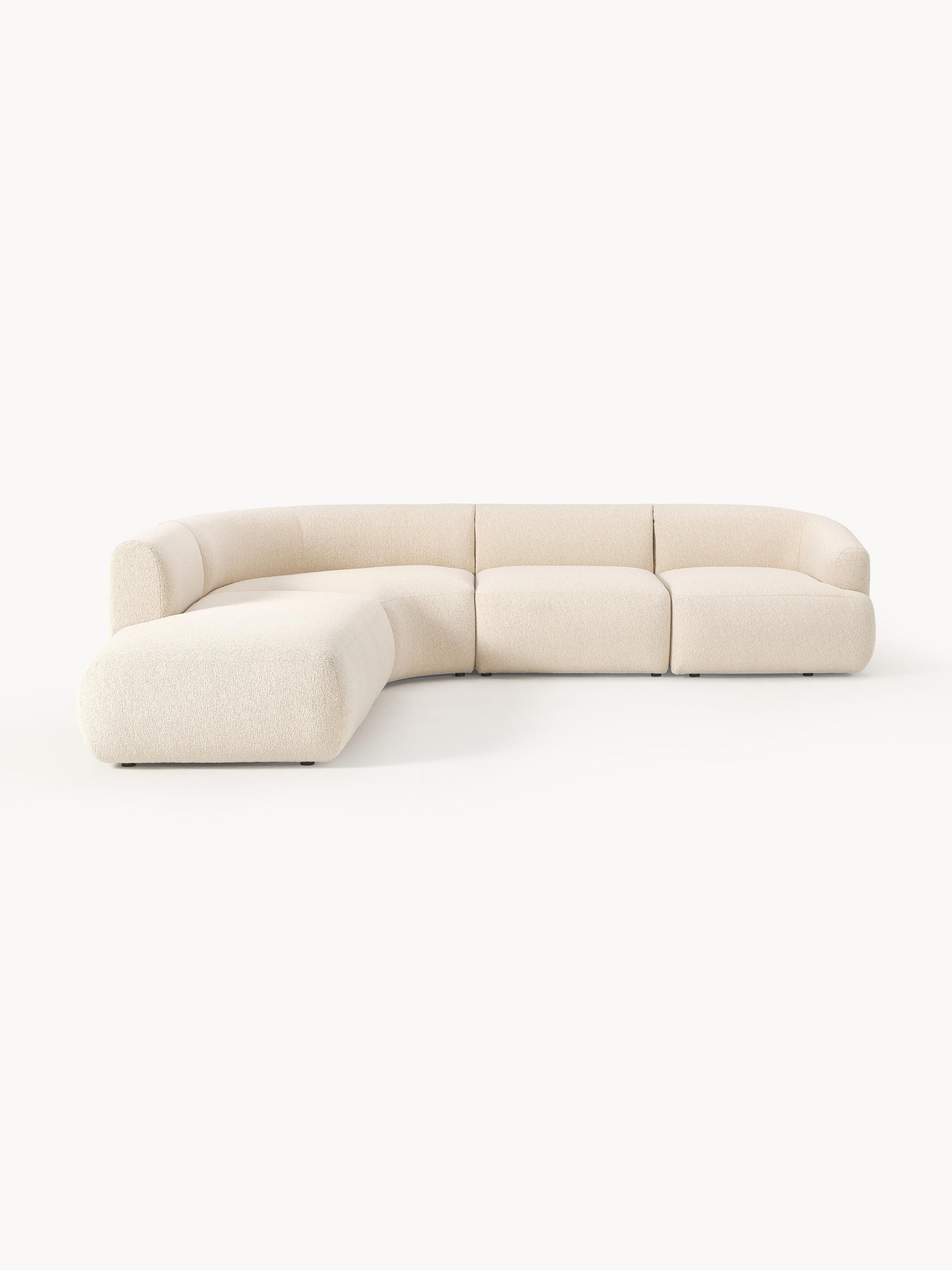 Vestara Modular Corner Sofa (4-Seater) in Bouclé