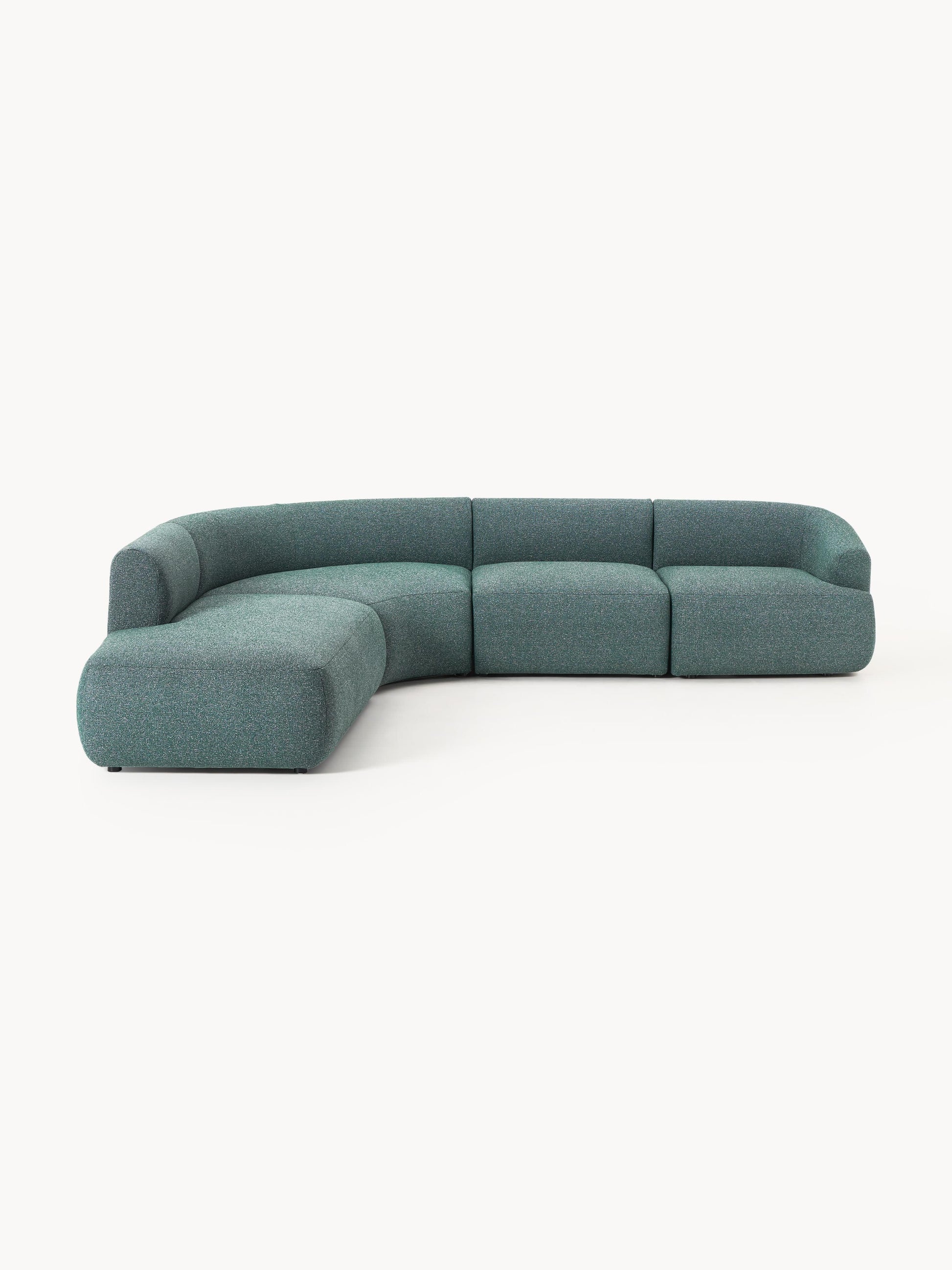 Vestara Modular Corner Sofa (4-Seater) in Bouclé