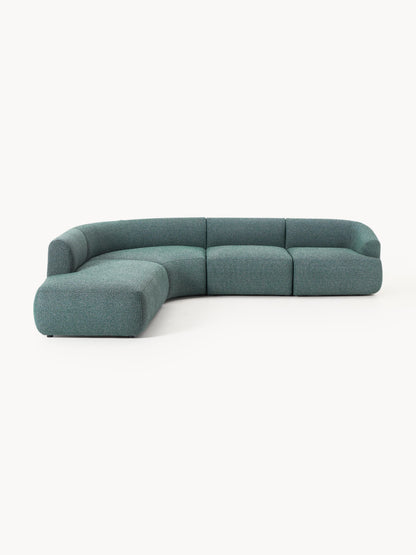 Vestara Modular Corner Sofa (4-Seater) in Bouclé