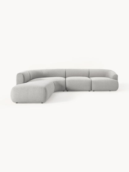 Vestara Modular Corner Sofa (4-Seater) in Bouclé