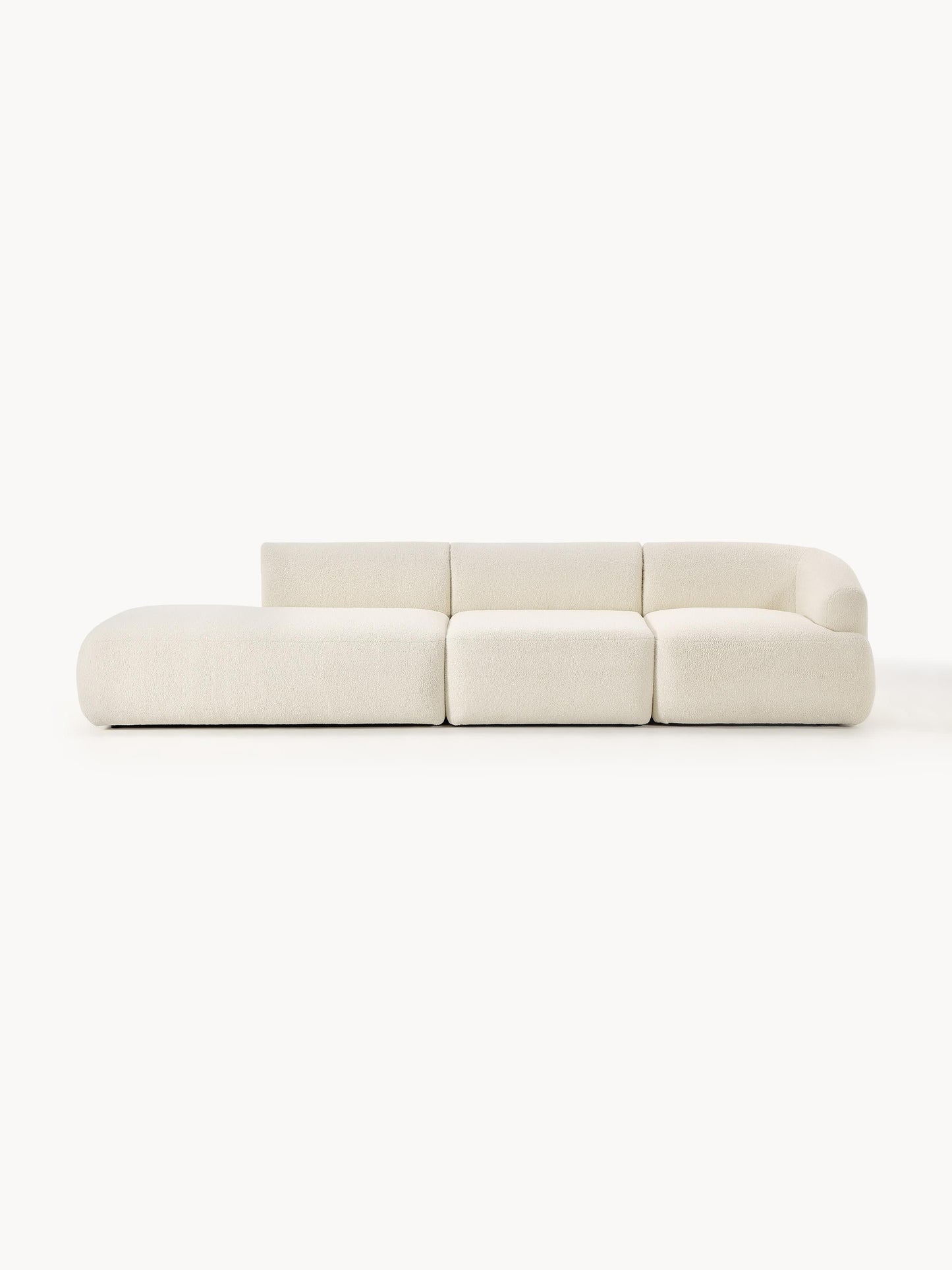Vestara Modular Teddy Ottoman, 3-Seater