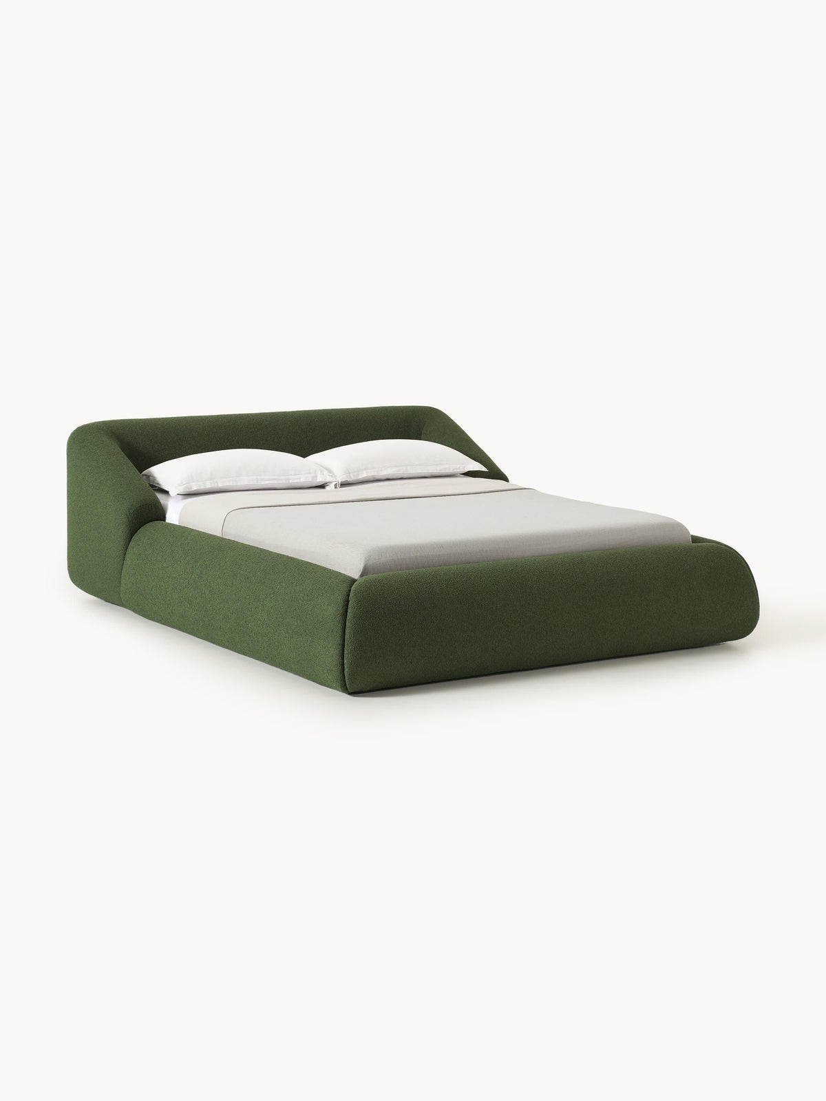 Vestara Upholstered Bed, Bouclé