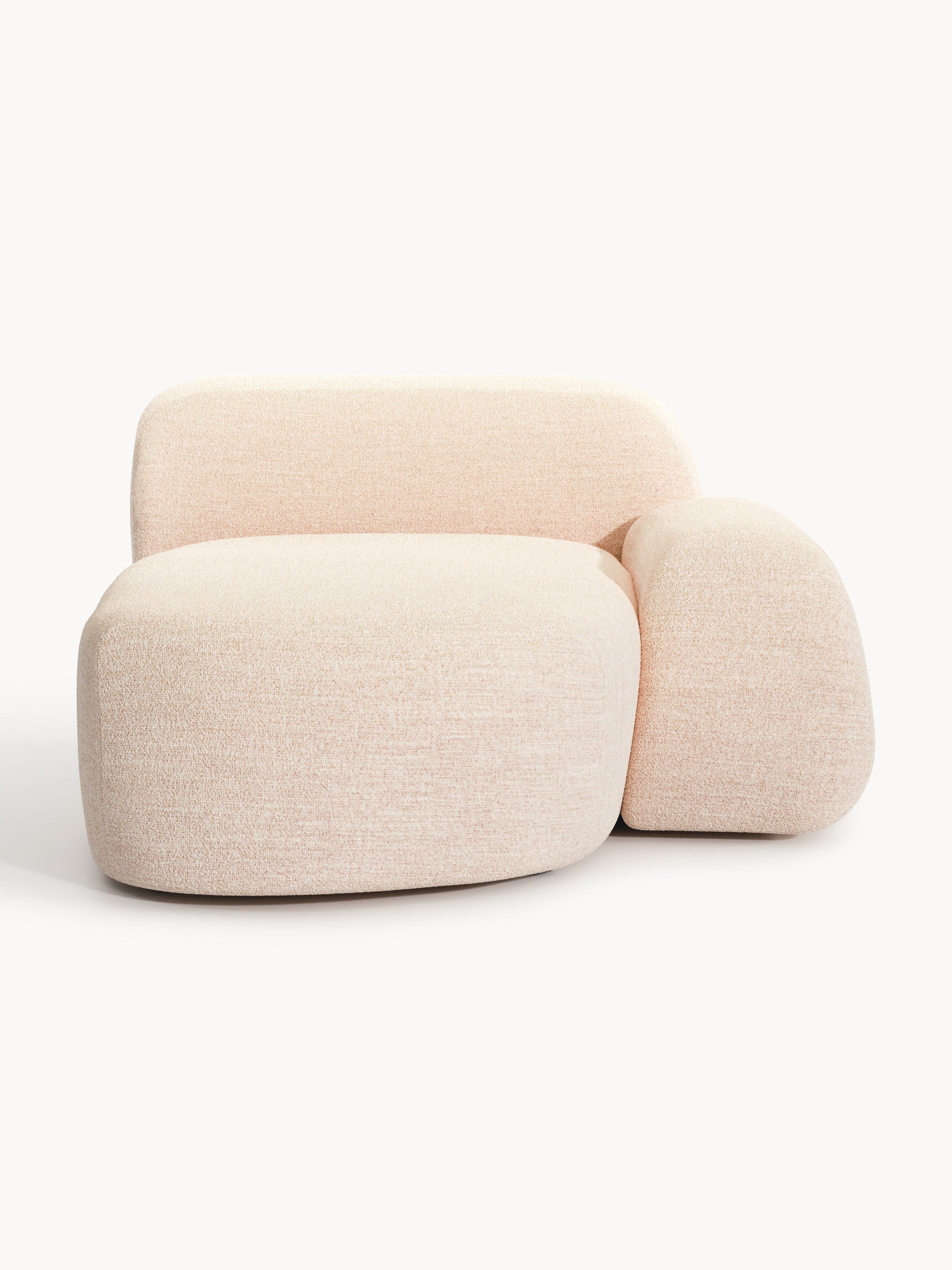 Wolterra Chaise Corner Module in Bouclé