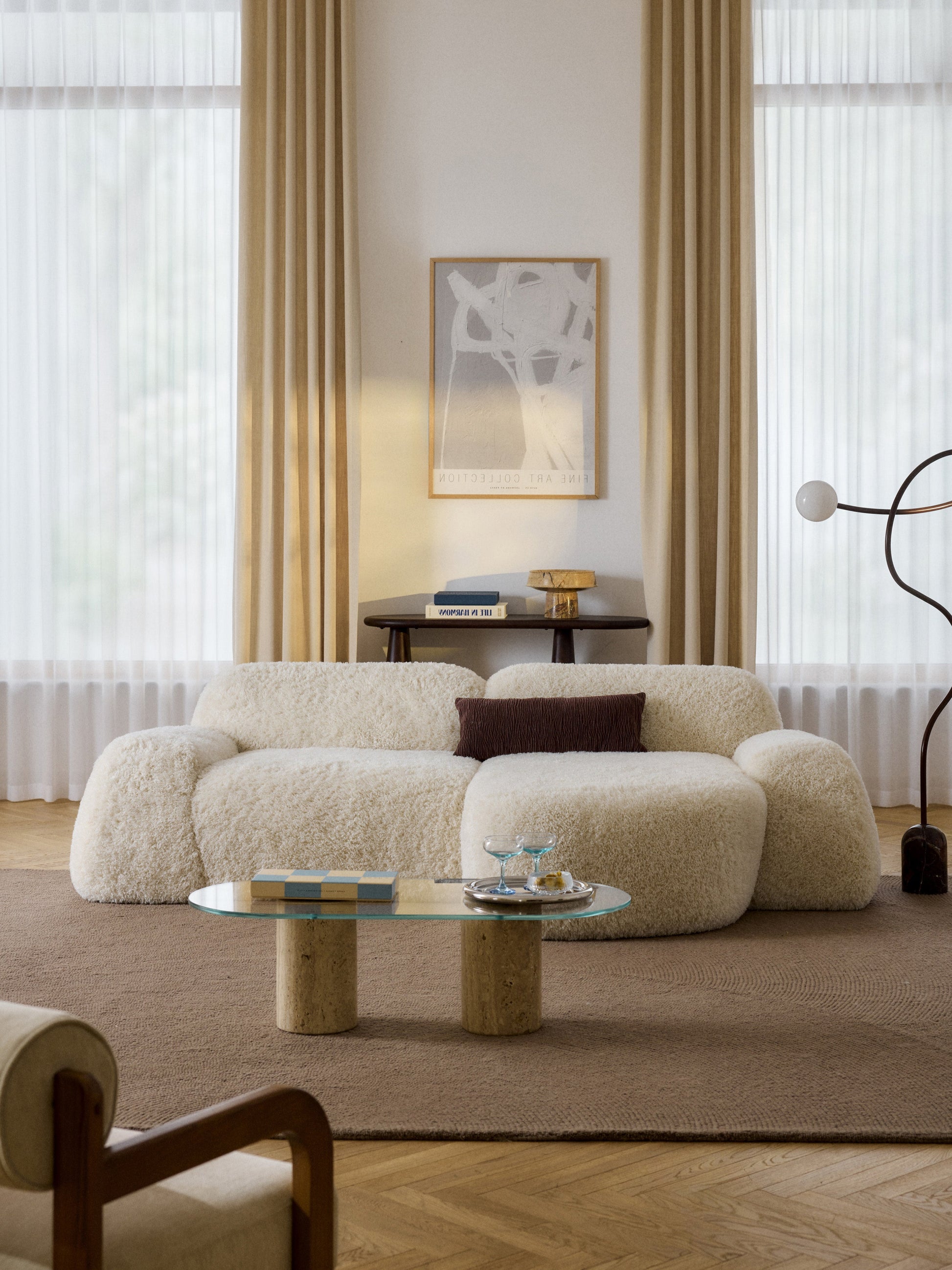 Wolterra Chaise in Teddy