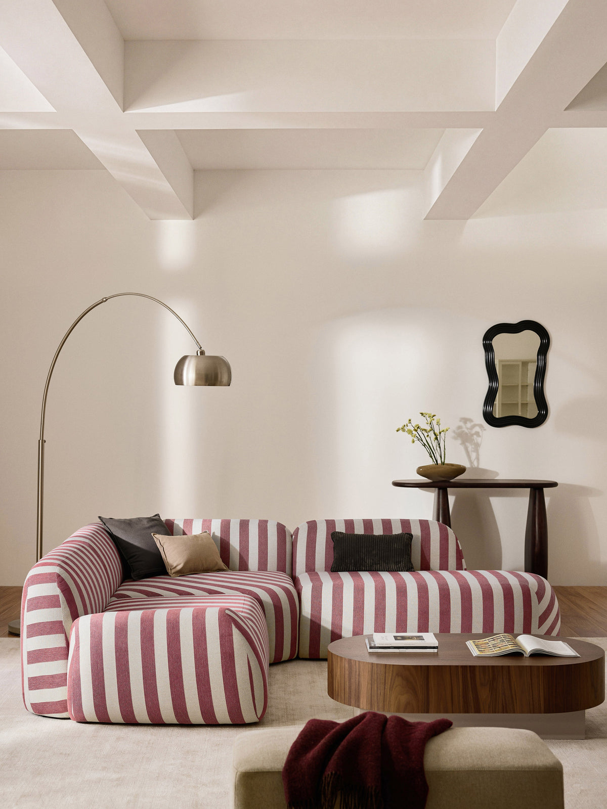 Wolterra Chaise Module, Striped