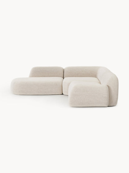 Wolterra Modular Bouclé Corner Sofa (4-Seater) with Chaise Longue