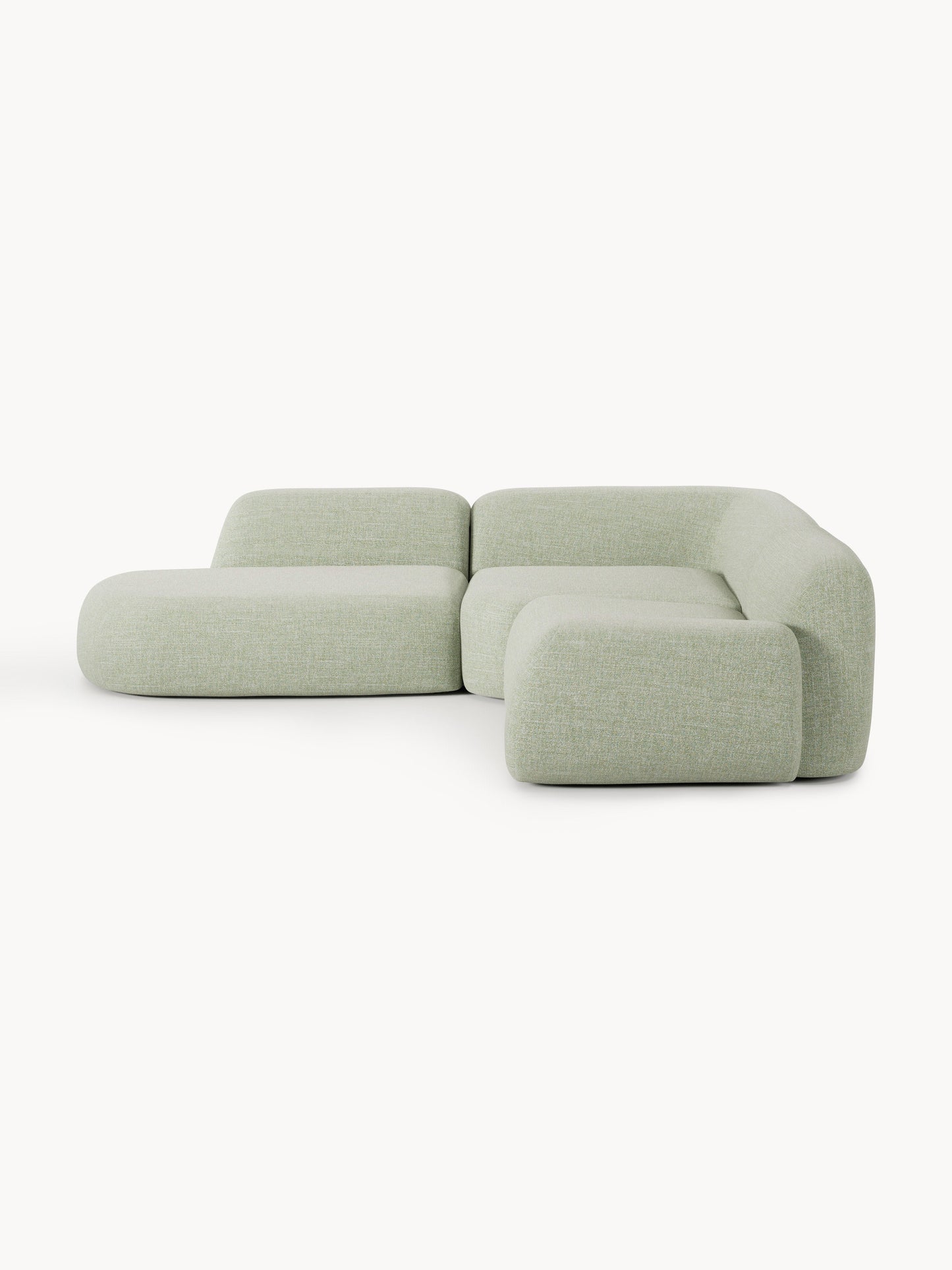Wolterra Modular Bouclé Corner Sofa (4-Seater) with Chaise Longue