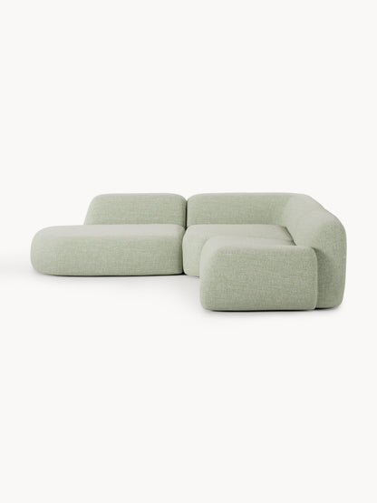 Wolterra Modular Bouclé Corner Sofa (4-Seater) with Chaise Longue